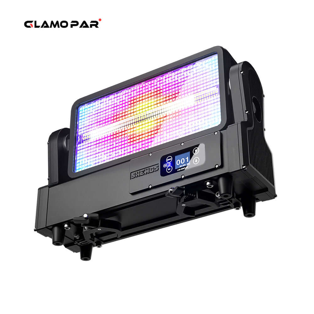 GLAMOPAR Waterproof LED 1000W RGB Strobe Moving  Head Lighting