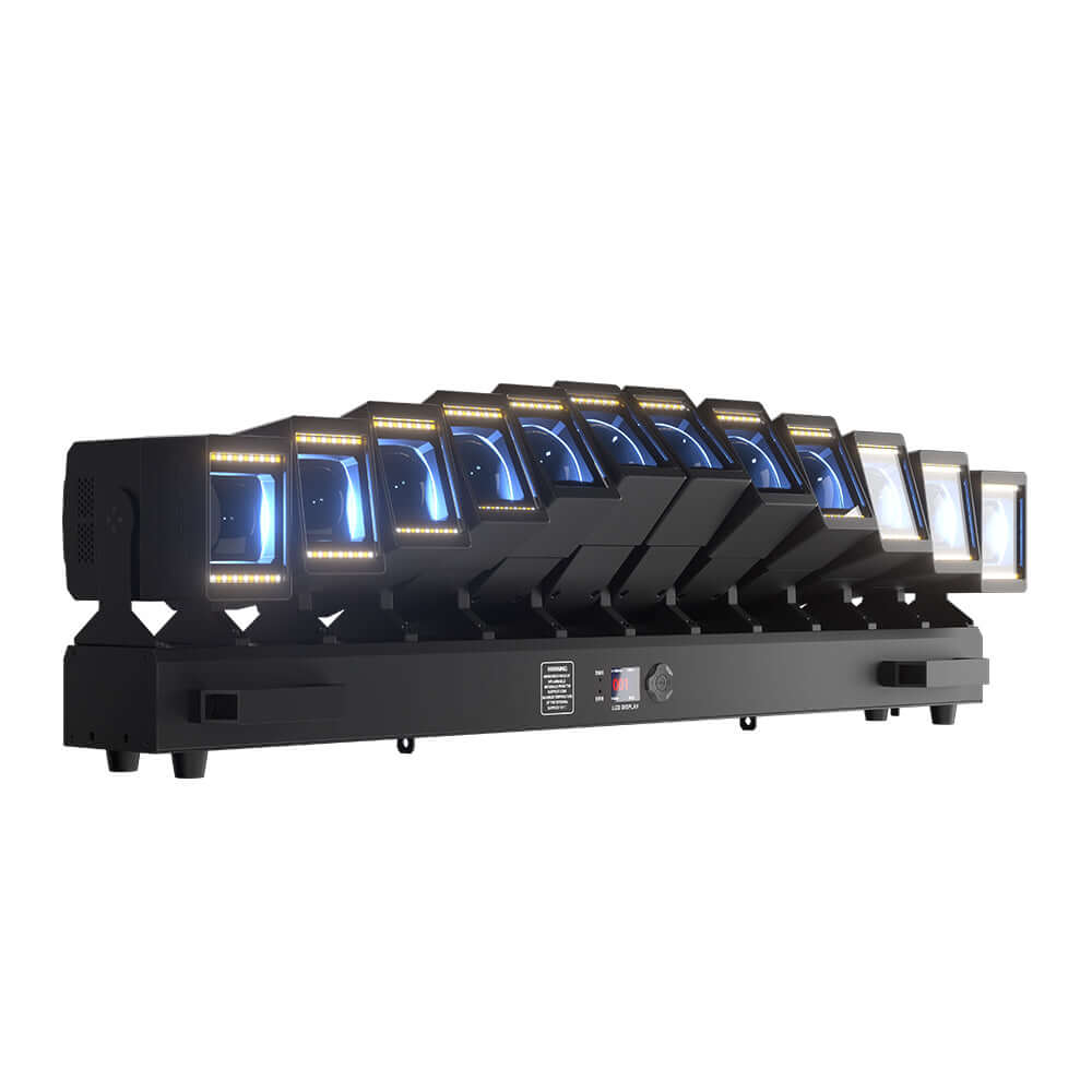 GalaxyJet LED 12x60W RGBW 12 Moving Head Wave Bar Light Beam