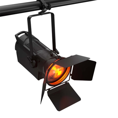 SHEHDS 250W/350W LED Spotlight RGBWAUV/RGBLAC/RGBW/RGBL/Warm+Cool White Stage Lighting with Barndoors & Pulse Strobe