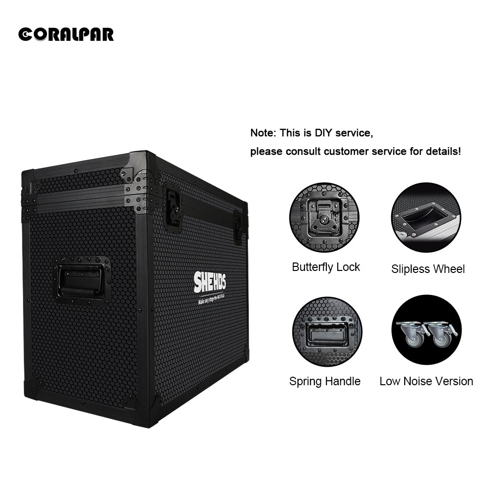 CoralPar New Waterproof Aluminum alloy LED Flat Par 18x12W RGBWA+UV Lighting Selected touchscreens with RDM function