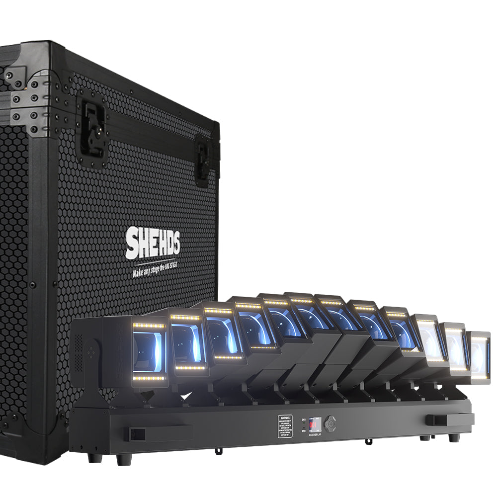 GalaxyJet LED 12x60W RGBW 12 Moving Head Wave Bar Light Beam & Wash Stage Lighting