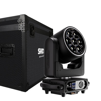 SHEHDS 7x40W Bee Eye Moving Head Light with Zoom & Wash RGBW/RGBL/RGBLAC Stage Lighting