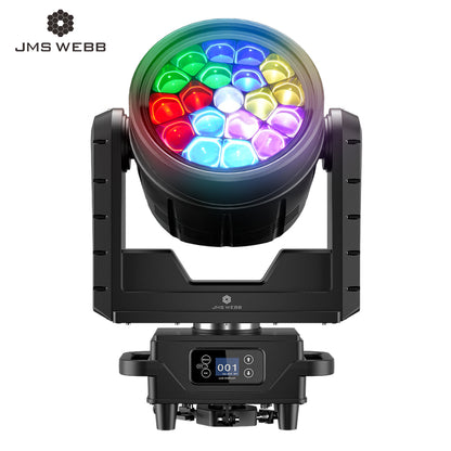 SHEHDS 19x40W Waterproof LED Zoom Beam Wash Light with RGBW Outdoor For Concert Performance Festival Theater JMS WEBB