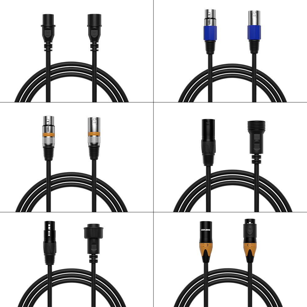 DMX Signal Cables IP65 Waterproof / Standard DMX Lighting Cables