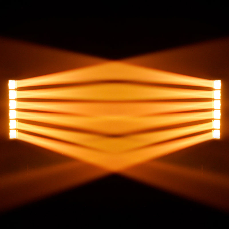 GalaxyJet LED 6x60W RGBW 6 Moving Head Light Bar Beam & Wash Stage Lighting For Wedding Bar