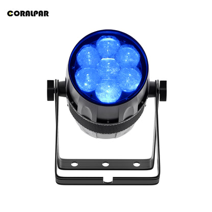 Waterproof LED Zoom&Wash Bee Eye Par 7x40W RGBW 4in1 Light （IP65）for Wedding Outdoor CORALPAR