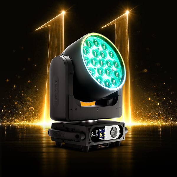 UPGRADE SHEHDS LED Moving Head Light 19x15W /20W/25W Beam Wash Zoom Stage Lighting