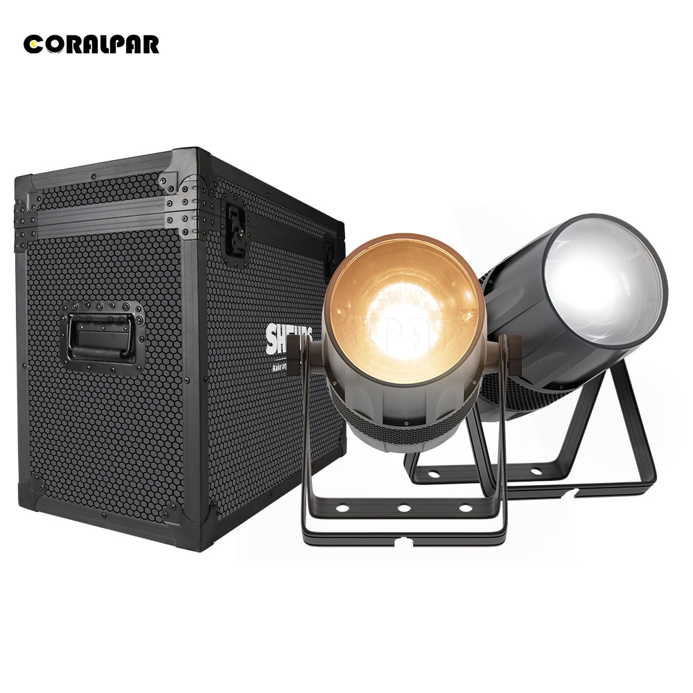 Waterproof LED Zoom&Wash Par 300W Cool&Warm White 2in1 Light（IP65) High Brightness for Church Theater Wedding CORALPAR