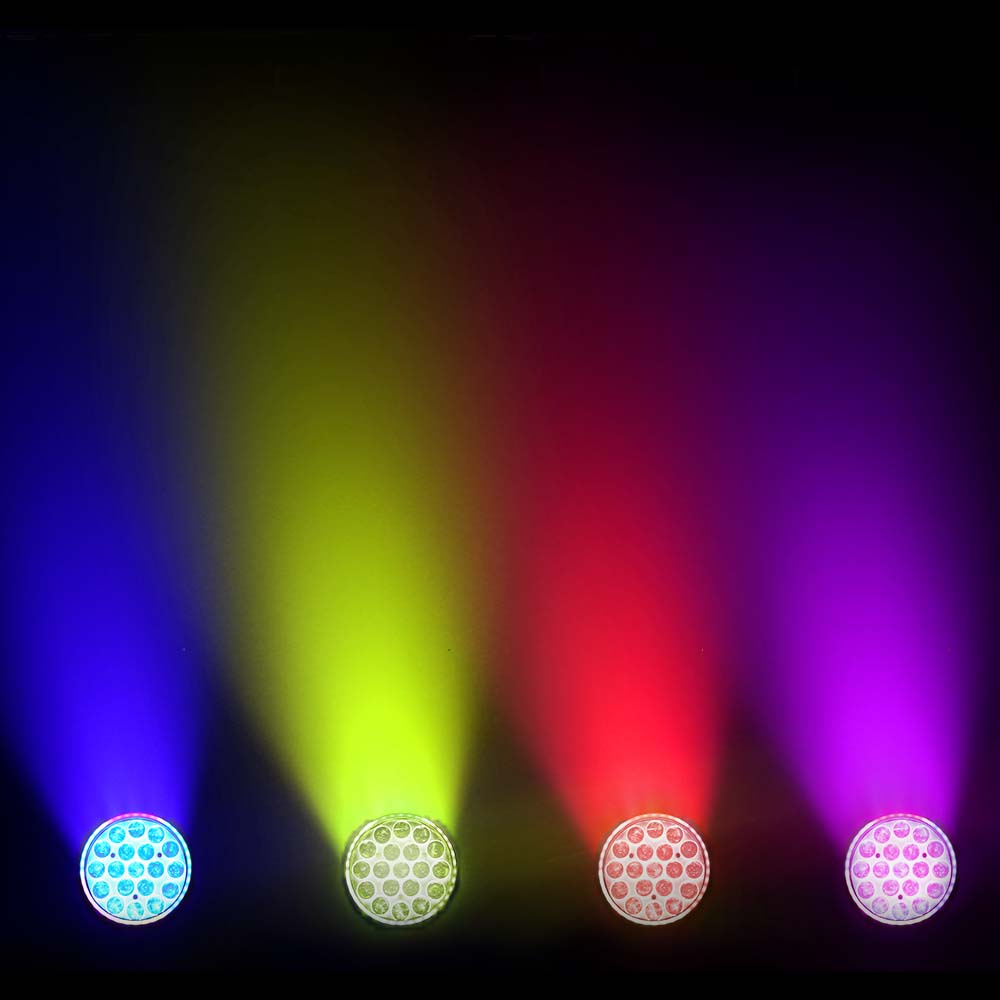 Shehds Cabezal móvil LED de 19 x 15 W, 20 W y 25 W, haz de luz con zoom y lavado, iluminación de escenario