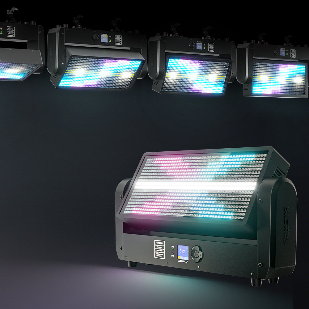 SHEHDS 200W LED Moving Head Strobe Light Matrix Effect Wash Light for Stage, Club, DJs