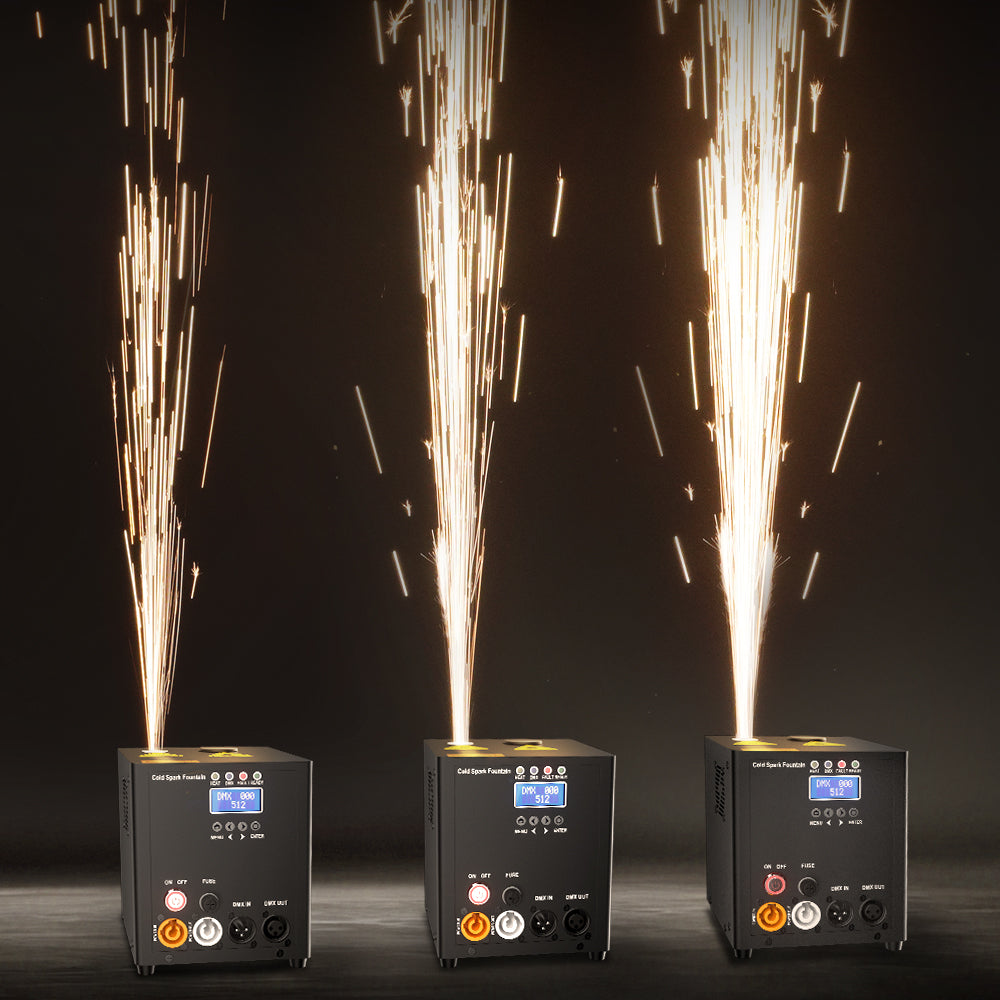 SHEHDS Mini 450W Spark Machine – multicolor cold spark effect