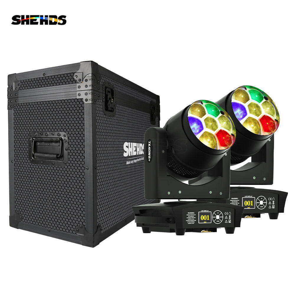 JMS WEBB (Mirror Rotation) LED ZOOM & BEAM & WASH Small Bee Eye 7X40W RGBW Light Point Control For Stage Performance Concert
