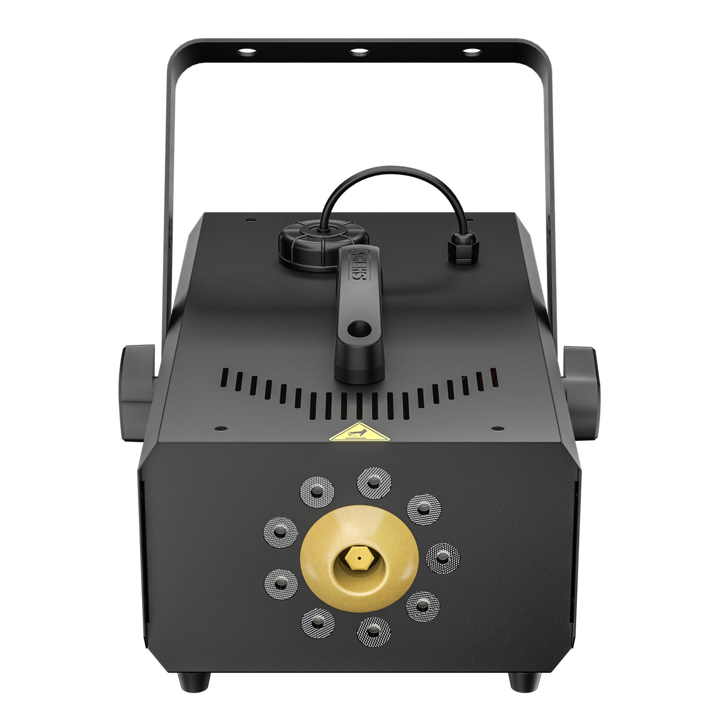 SHEHDS 1500W RGB LED Fog Machine with 9x3W Lights DMX & Remote Control Fog Effect Machine for Stage Shows Weddings