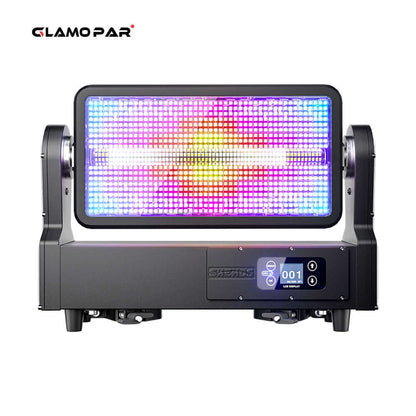GLAMOPAR Waterproof LED 1000W RGB Strobe Moving  Head Lighting