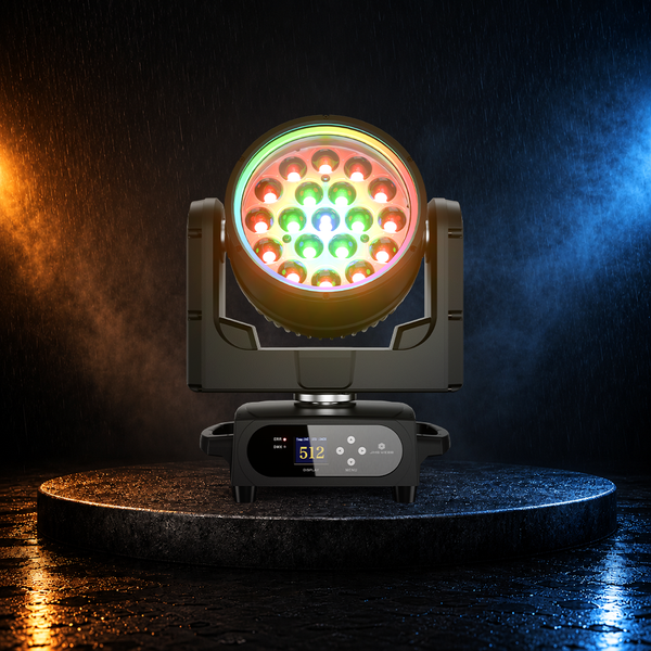 SHEHDS Waterproof LED Moving Head Light 19x15W / 20W / 25W Beam Wash Zoom IP66 Stage Lighting