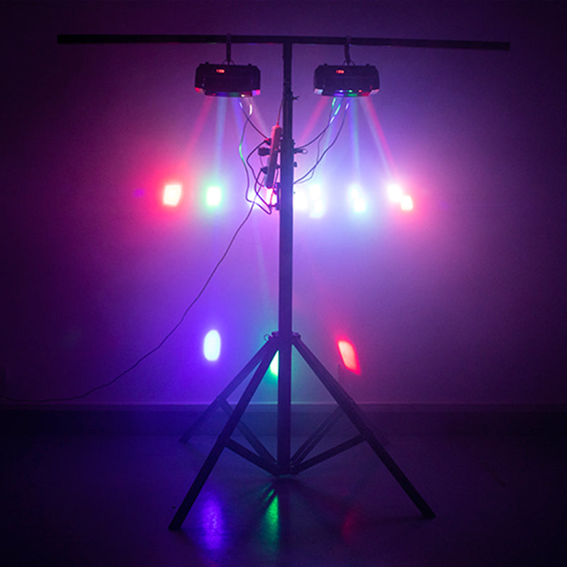 Mini faisceau LED 8x6W, lumière araignée RGBW Laser DJ Show, éclairage à tête mobile pour théâtre d'église