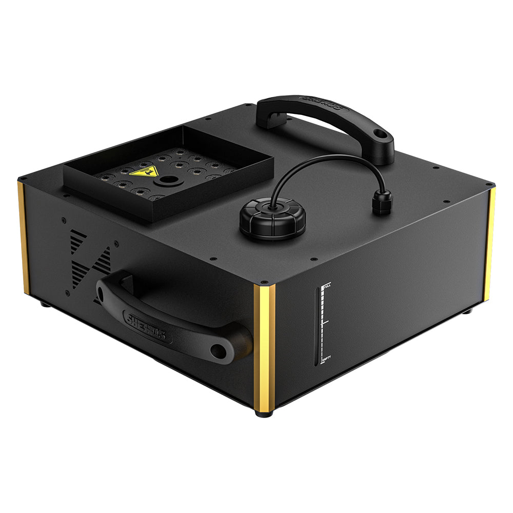 SHEHDS 1500W RGB LED Fog Machine with 24x3W Lights DMX & Remote Control Fog Effect – rear or alternate product view