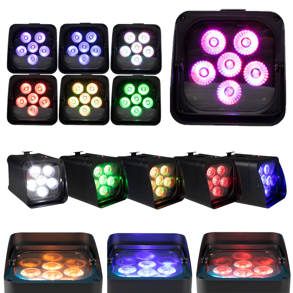 Par Liaht бx18W 6in1 RGBAW+UV Battery Lighting Wireless Remote Control Wifi APP Smart LED For KTV Party Bar DJ Disco