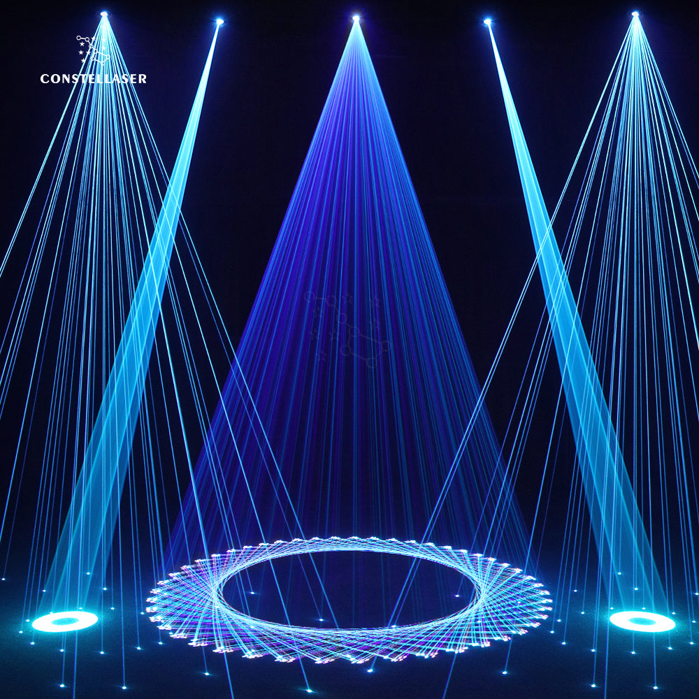 Laser principal movente de Constellaser 6W para a fase de desempenho do teatro do DJ do casamento