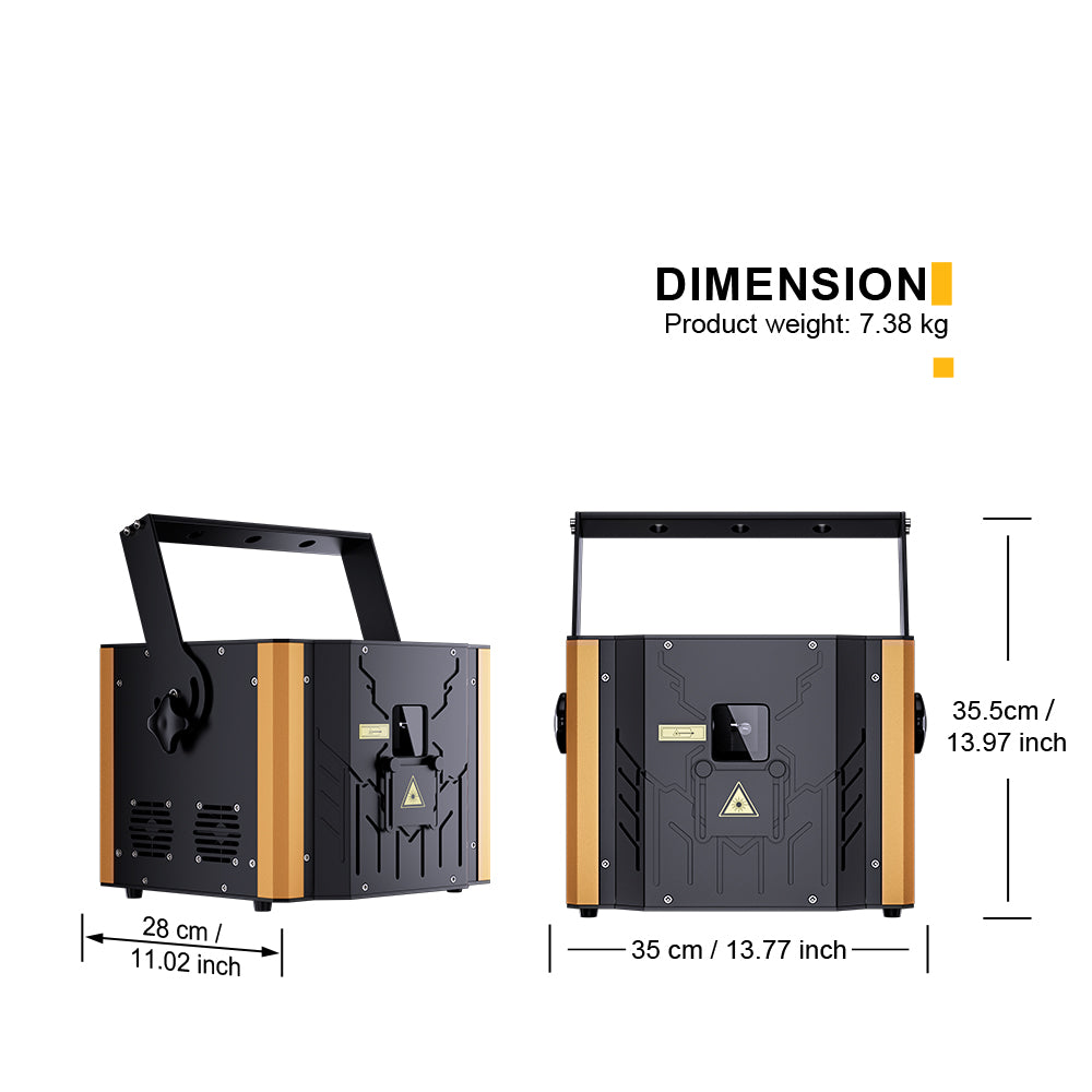 Constellaser 12W RGB Animation High Power Laser Light For Wedding DJ Club Theater Performance Stage