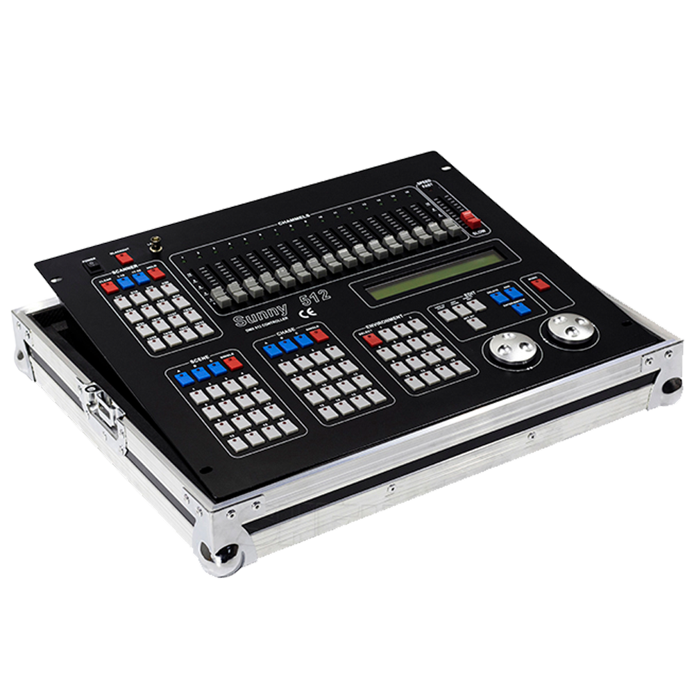 SHEHDS Sunny512-kanalen DMX512 DMX-controllerconsole DJ-discoapparatuur DMX-verlichtingsconsoles Professionele podiumverlichting Bedieningsapparatuur