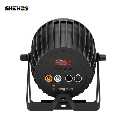 SHEHDS LED 200W RGBWA UV 6in1 COB Light Temperature Control Sensitive Voice Control