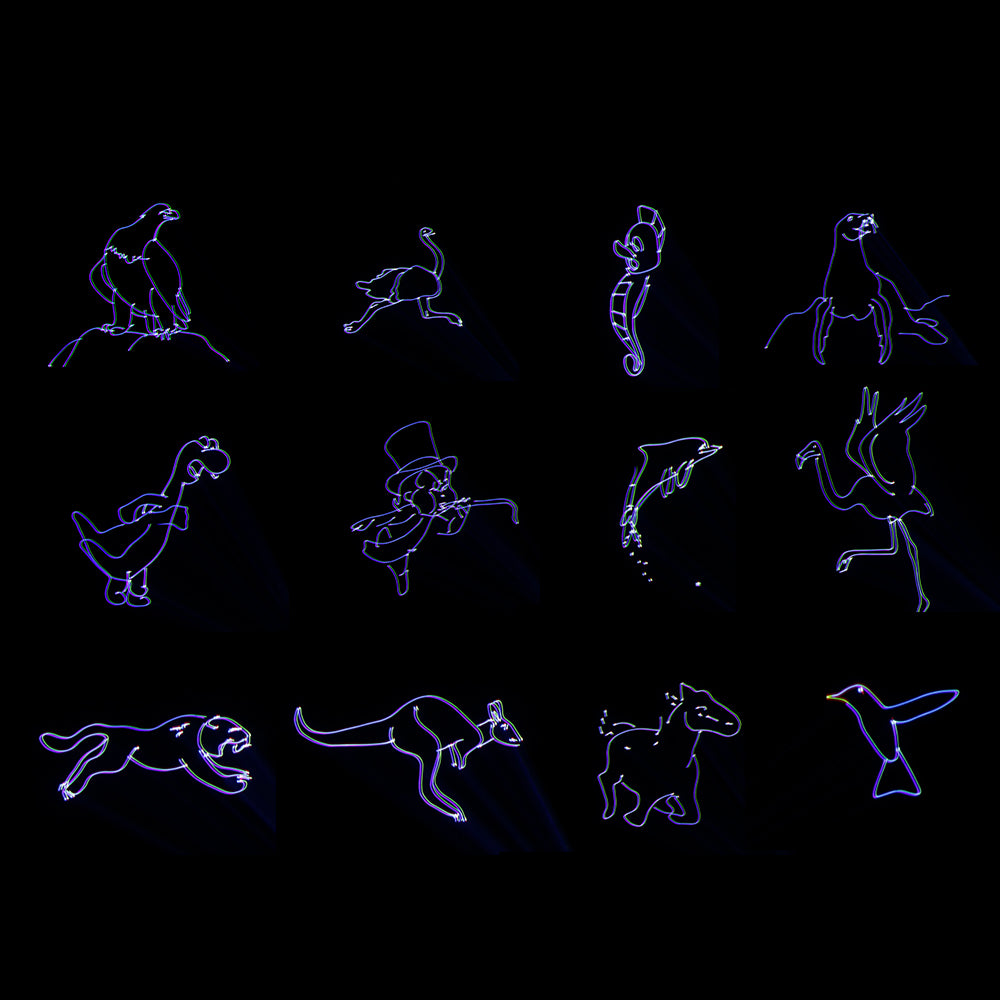 SHEHDS waterdichte laser 3W RGB-scanpatroon animatie laserlicht voor prestatiepodium bruiloft DJ nachtclub
