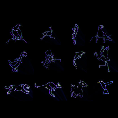 SHEHDS waterdichte laser 3W RGB-scanpatroon animatie laserlicht voor prestatiepodium bruiloft DJ nachtclub