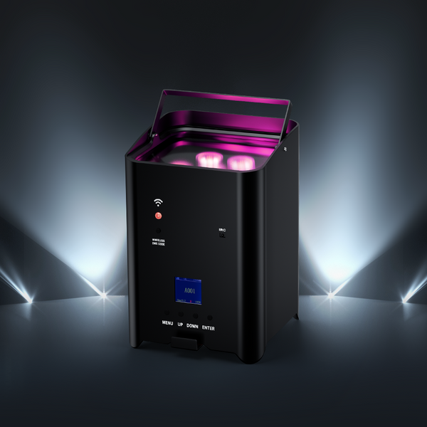 SHEHDS Wireless Battery LED Uplight Par Light 6x18W 6in1 RGBAW+UV With Remote Control