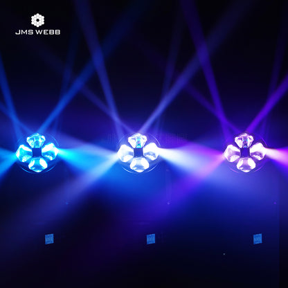 JMS WEBB (rotação de espelho) LED ZOOM & BEAM & WASH Bee Eye 4X40W RGBW 4 em 1 luz para performance de palco DJ Club