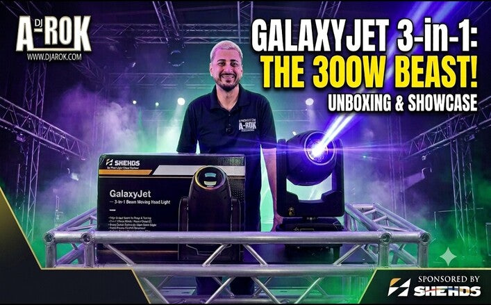 SHEHDS GalaxyJet 300 Watt 3 IN 1 Beam Moving Head with Halo Ring