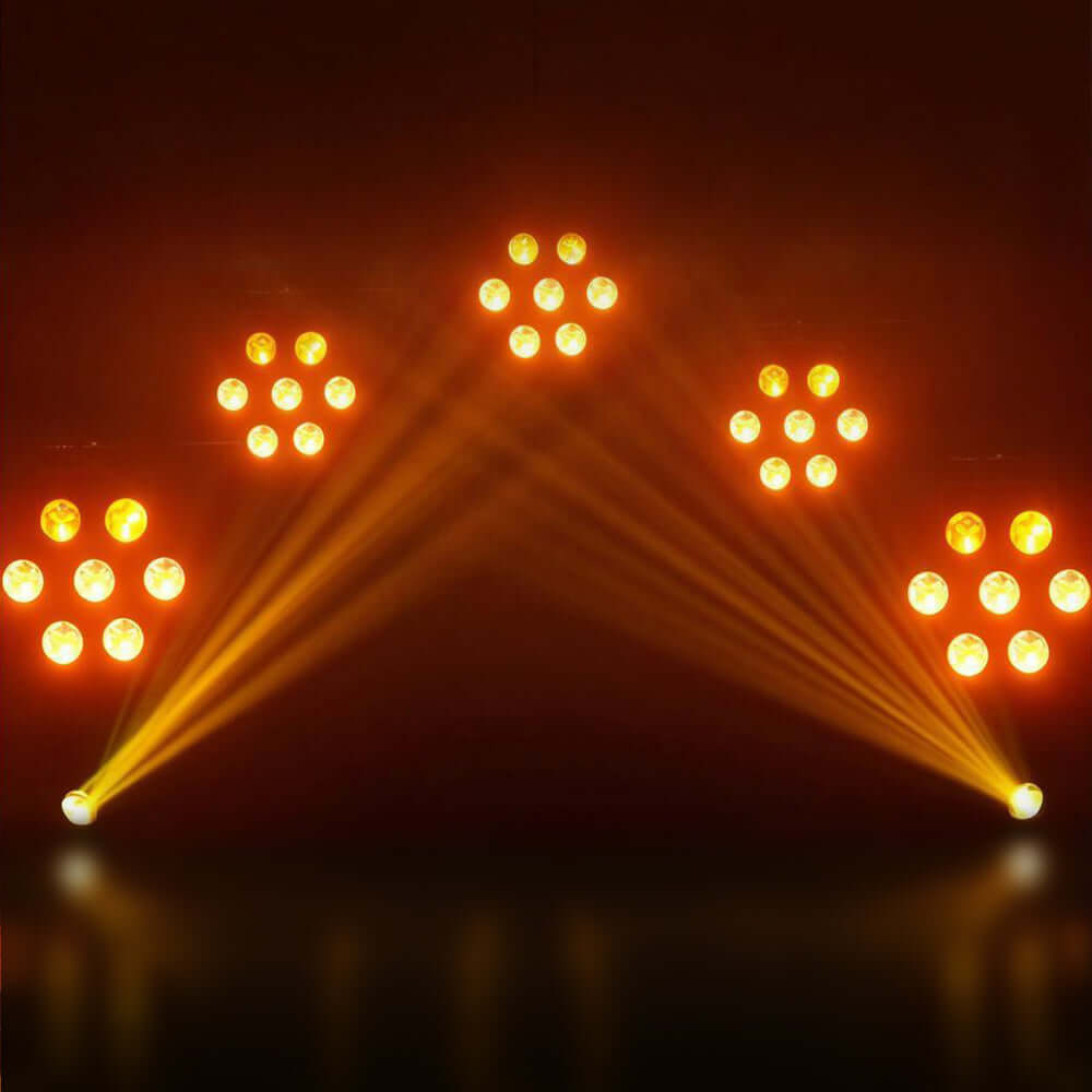 SHEHDS Waterproof 100W Retro Style Linkable LED Par Light with Mobile App Control