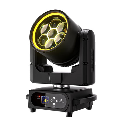 JMS WEBB Waterproof 7x40W Bee Eye Moving Head Light RGBW/RGBL/RGBLAC Zoom Wash Stage Lighting
