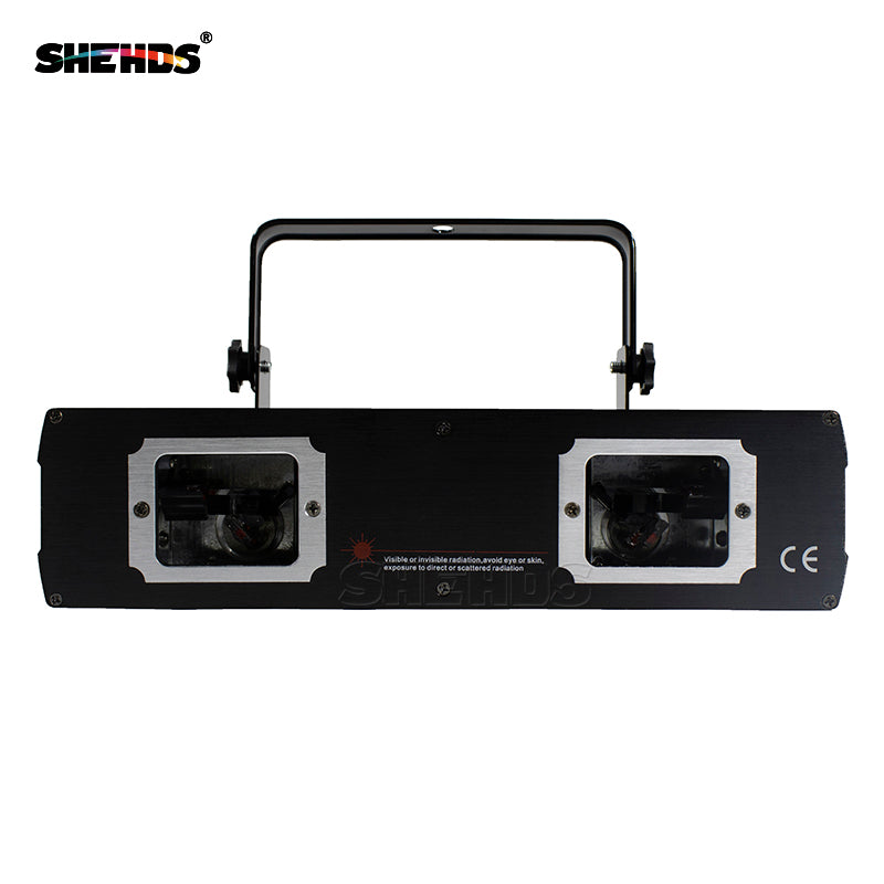 SHEHDS Laser Lamp 2 Head Laser Dual Hole Stage Effect DMX512 Lighting For Dance Floor And DJ Disco Party KTV Nightclub