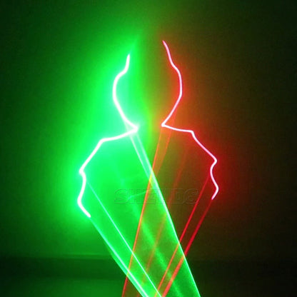 Shehds lâmpada laser 2 cabeças laser duplo buraco efeito de palco dmx512 iluminação para pista de dança e dj discoteca festa ktv boate