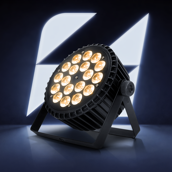 SHEHDS 18x18W Aluminum Alloy LED Flat Par DMX512 DJ Par Cans Wash Light