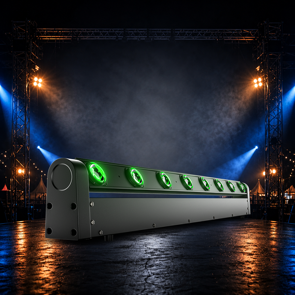 SHEHDS LED Beam 8x12W RGBW Bewegliche Scheinwerfer für Hochzeits-DJ-Show