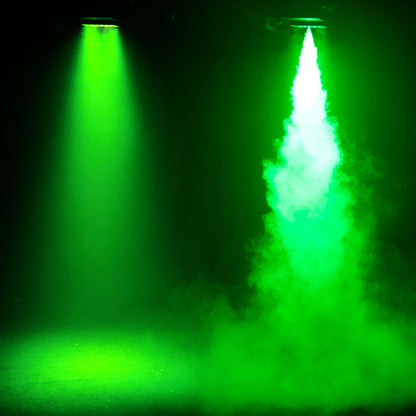 SHEHDS 1500W RGB LED Fog Machine with 24x3W Lights DMX & Remote Control Fog Effect Machine for Party