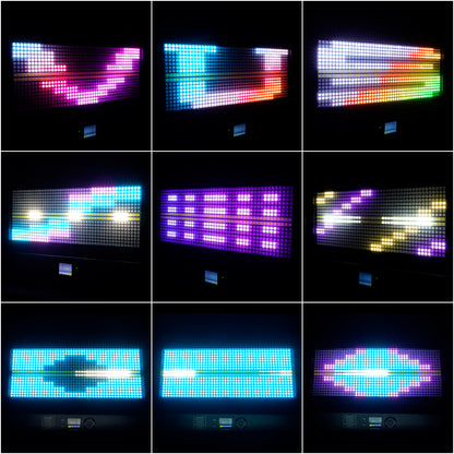 SHEHDS 200W LED Moving Head Strobe Light Matrix Effect Wash Light for Stage, Club, DJs