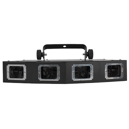 SHEHDS Laser Bar DMX 3D 4 cabeças RGB GOBO Scanner linha discoteca DJ projetor efeito de palco luz laser