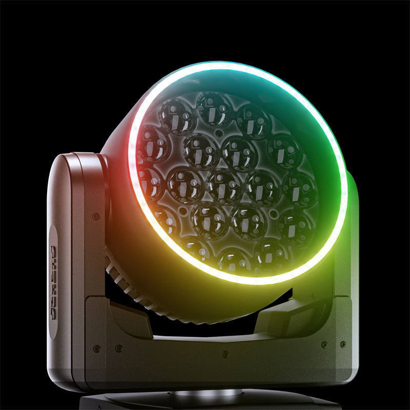 SHEHDS APP Control 19 x Series LED Pixel Zoom Wash Moving Head Light