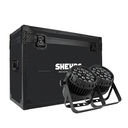 SHEHDS IP65 Waterproof LED Zoom Par Light 18x18W 6in1 RGBWA+UV Outdoor Performace Stage DJ Club