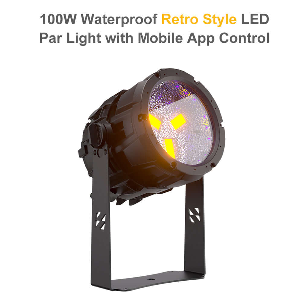 SHEHDS Waterproof 7x18W Linkable LED Par Light APP Control RGBWA+UV / RGBLAC Stage Light