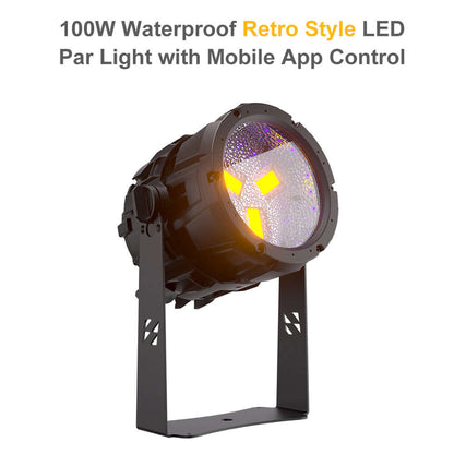 SHEHDS Waterproof 7x18W Linkable LED Par Light APP Control RGBWA+UV / RGBLAC Stage Light