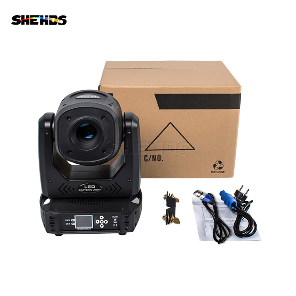 SHEHDS 6 prisme LED projecteur 100W Gobo lumière avec écran LCD effet de scène éclairage DJ Disco scène phares mobiles éclairage de scène DJ