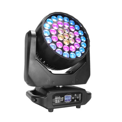 LED Beam + wash 37x15W RGBW Moving Head Zoom Lighting Upgrade From Beam 230W DJ Disco Stage Moving Head for Church Wedding Concert Theater Performance Stage