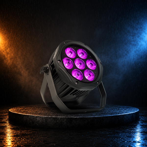 SHEHDS Wasserdichte LED-Par-Beleuchtung 7x12W RGBW / 7x18 RGBWA+UV