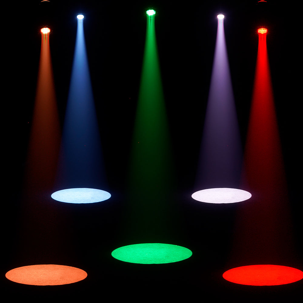 LED Fixed Focus LEKO 250W/350W Profile Spotlight - RGBWAUV/RGBLAC/RGBW/RGBL/Warm+Cool White | Four-leaf Manual Shutters