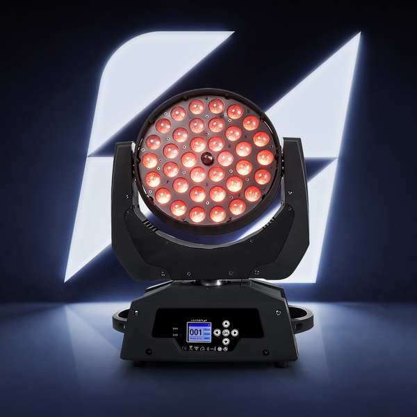 SHEHDS Zoom & Wash 36x18W Moving Head Light RGBWA+UV for DJ Nightclub Wedding