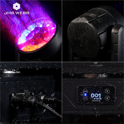 SHEHDS 19x40W Waterproof LED Zoom Beam Wash Light with RGBW Outdoor For Concert Performance Festival Theater JMS WEBB